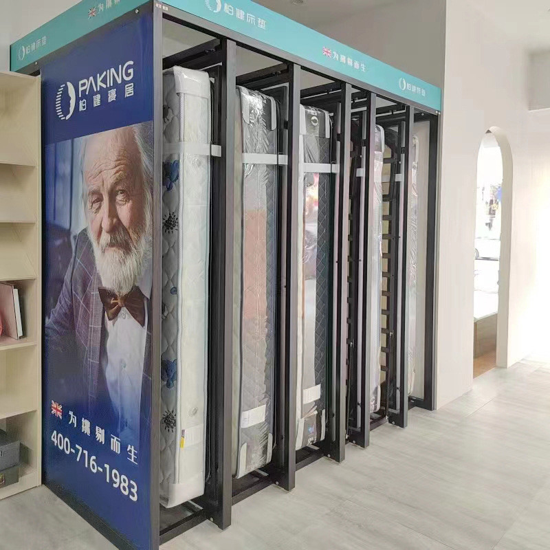 黑色米床垫推拉展柜1.8米*2.0多功能乳胶床垫展架规格颜色可定