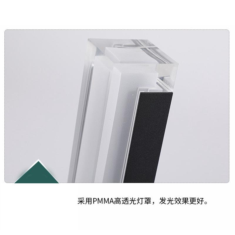 草坪灯铝型材户外灯60cm30cm方形水晶铝材led草坪灯草地灯