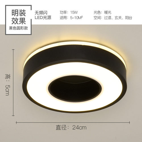 入户过道灯简约现代客厅批发灯玄关灯卧室阳台灯小吸顶灯