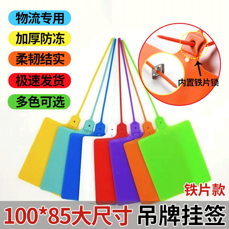 物流防拆吊牌挂签中通快运物流专业挂签塑料吊牌扎带物流标签吊牌