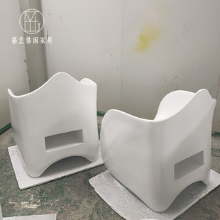 玻璃钢休闲座椅泳池售楼部创意洽谈椅子茶几酒店民宿配套桌椅坐凳