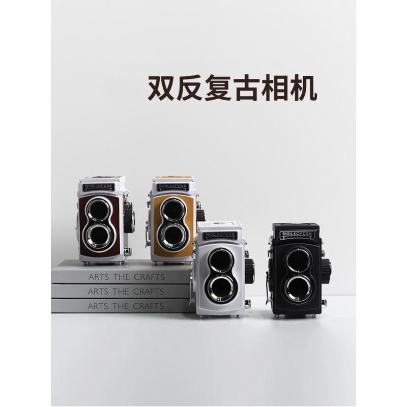 复古双反相机模型样板间书房书桌摆件飘窗装饰品道具摄影主题