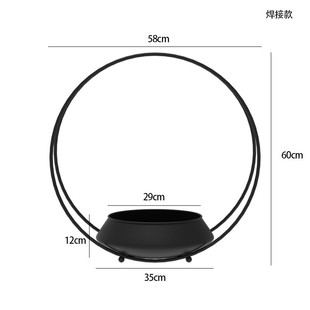 新中式蝴蝶兰轻奢花架仿真植物花盆简约花盆年宵花盆栽摆件大号