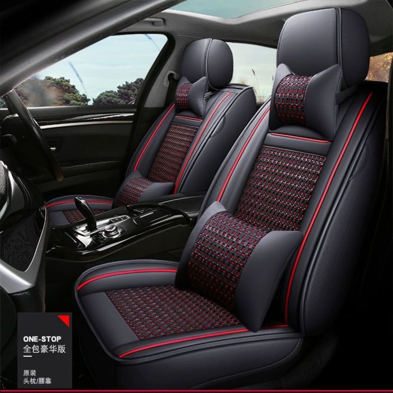 热销汽车座套全包围四季通用坐垫套透气座垫全皮车座椅套批发