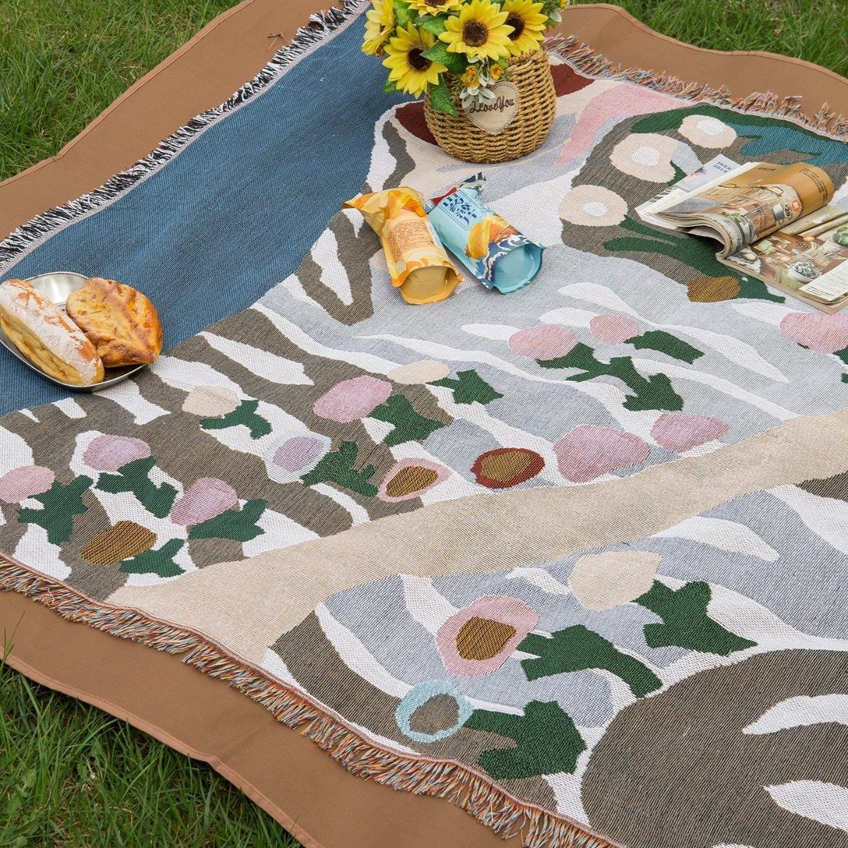 dobo户外加厚防潮垫露营桌布垫子野餐垫毛毯野炊折叠坐垫草坪地垫,居家布艺,桌布,淘宝优惠券,粉丝福利购,淘宝优惠卷