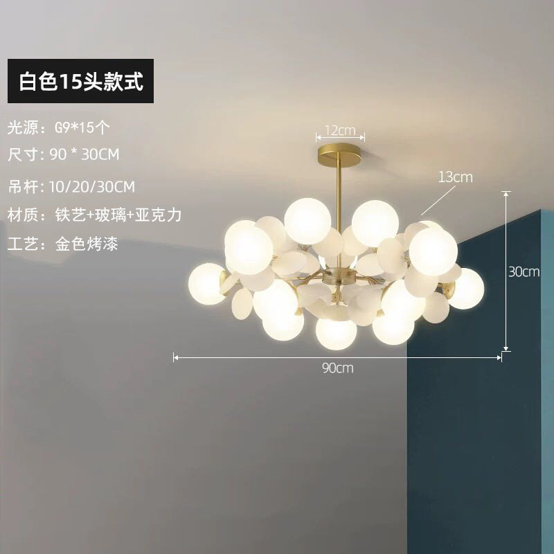 北欧吊灯客厅灯现代简约灯具灯饰个性创意设计师温馨浪漫房间卧室