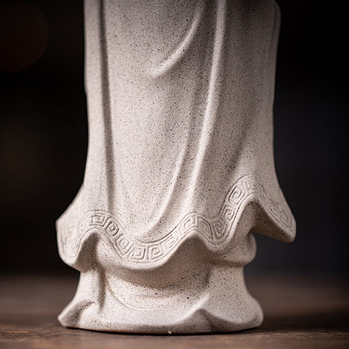 热销中式陶瓷玄关人物老子家居摆饰创意入户历史博古架茶室空间装