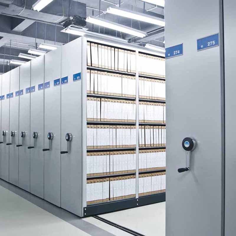 热销批发厂家密集柜智能档案密集架轨道移动钢制电动密集柜手摇档