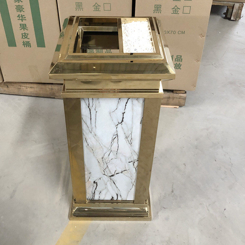 酒店垃圾桶大堂 立式电梯不锈钢宾馆用带烟灰缸走廊口商新品