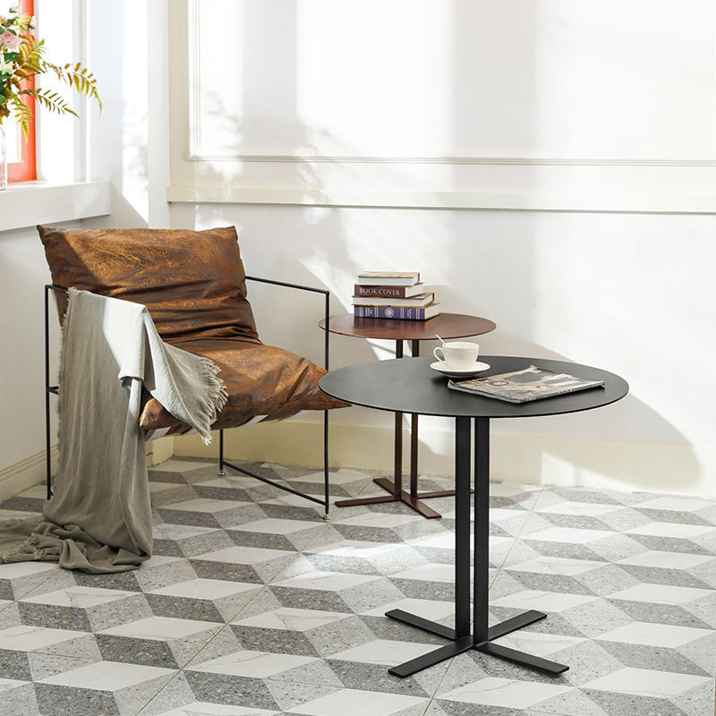 时尚迷你组合小桌子简约客厅边几角几户外风铁艺茶几家用摆设