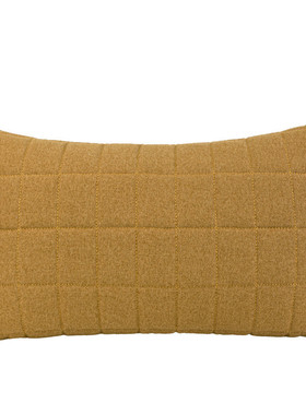 姜黄色米色抱枕套民宿靠枕腰枕酒店客厅沙发现代简约软装方枕床头