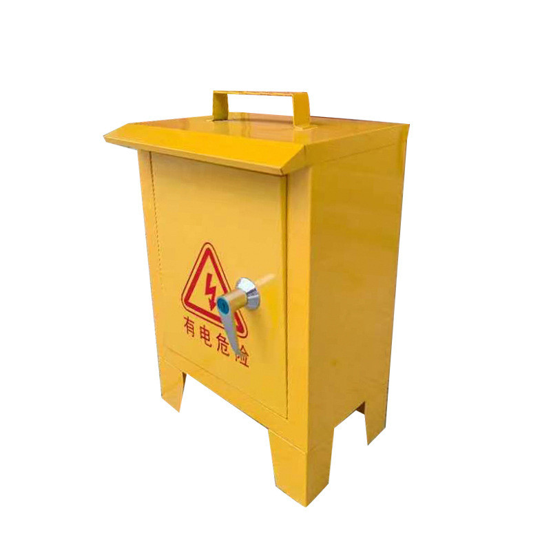 生产批发户外工地箱300-250-160黄色手提式防雨控制箱配电工地
