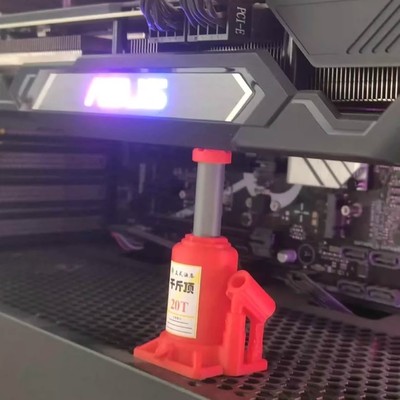 海景房显卡支架手办显卡竖装支架原创机箱显卡支撑支架创意摆件