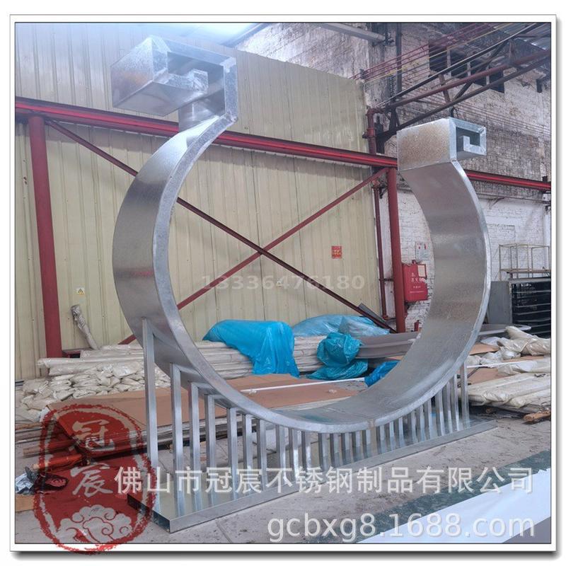 热销景区不锈钢长廊别墅户外景观风雨连廊售楼部钢结构复古廊架金