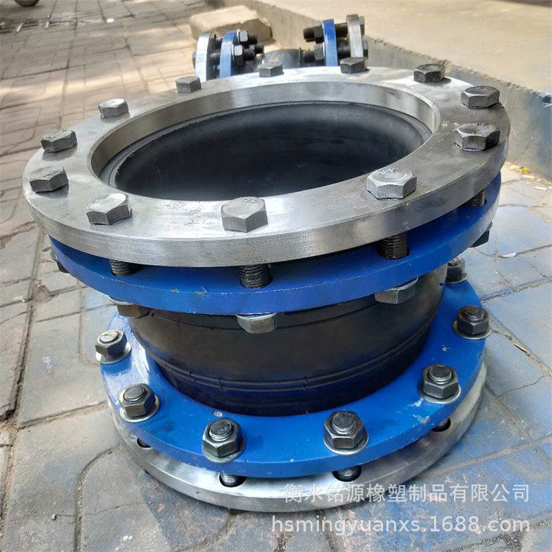 可曲挠橡胶接头法兰式橡胶软连接不锈钢法兰挠性连接橡胶软接头