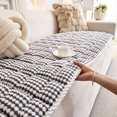 沙发垫加厚馒头垫宠物坐垫家居榻榻米垫防滑毛绒飘窗垫狗窝垫