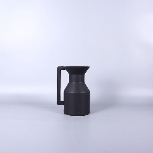 热销现代简约创意陶瓷花瓶客厅样板房插花器黑酒店家居工艺摆件