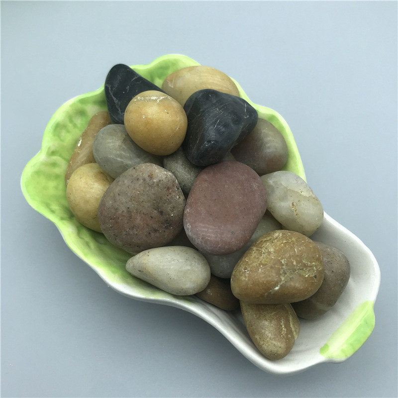 热销鹅卵石抛光鹅卵石园林铺路水池鱼缸垫底庭院铺设景观装饰鹅卵