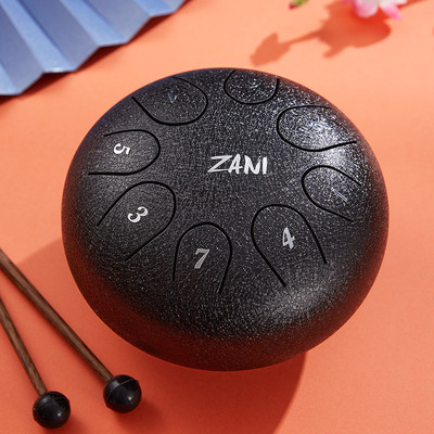 热销空灵鼓6寸8音无忧鼓成人儿童初学钢舌鼓手碟鼓七声打击乐器鼓