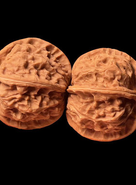 热销文玩核桃粗筋尺寸正奔四棱玉玺43*39天然生长微修精品配对批