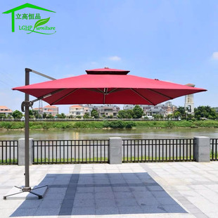 戶外露天羅馬傘直銷手搖傘庭院傘奶茶店太陽傘具公園傘遮陽傘