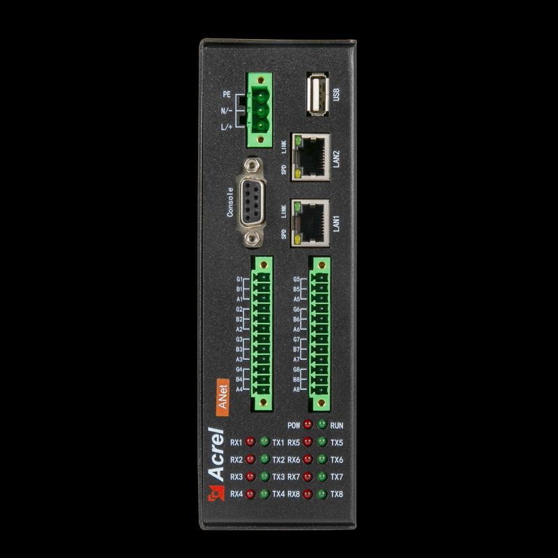 通用网关安科瑞采集-2e8s1智能通信管理机多类能源数据可anet