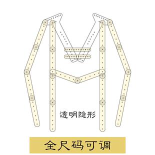 亚克力透明衣架白底图拍摄道具挂拍衣架服装拍摄拍照专用隐形衣架