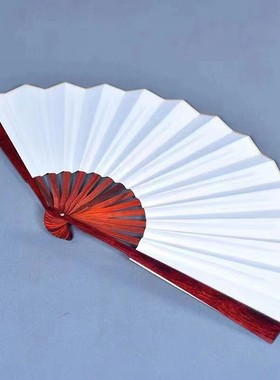 热销精工古风印度小叶紫檀折扇中国制作折扇默认没有粘连方便创作