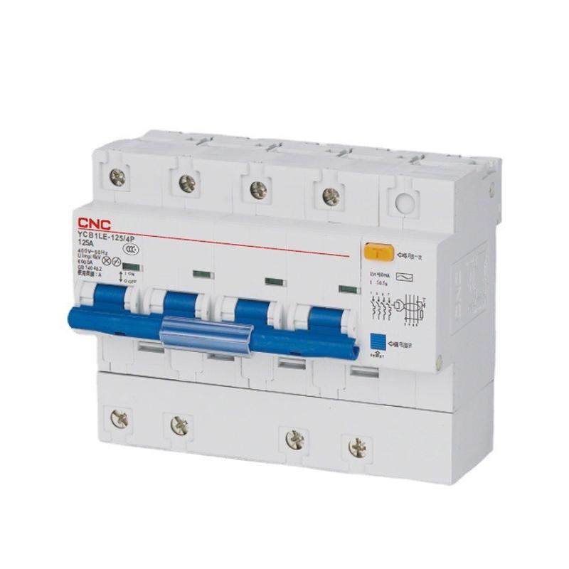 热销长城动作厂家直销ycb1le剩余电流电器断路器4p