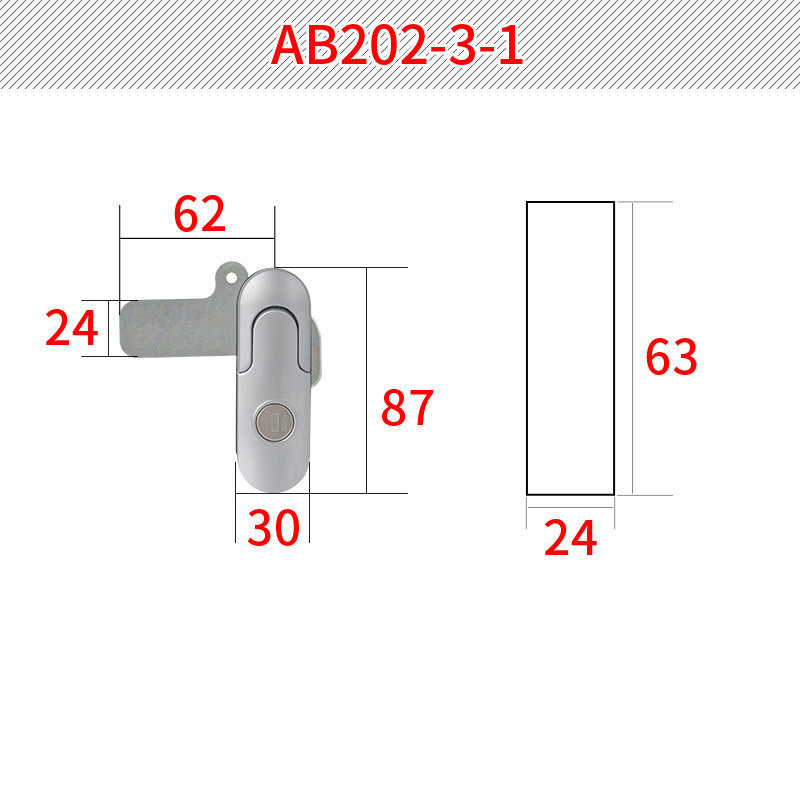 恒柜平面锁ab202配电柜开关柜电气柜门锁通用工业珠锁厂家直发