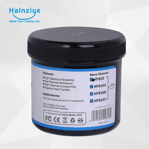 华能智研hy810灰色1kg装显卡散热硅脂led版膏4.63w【网销导热】