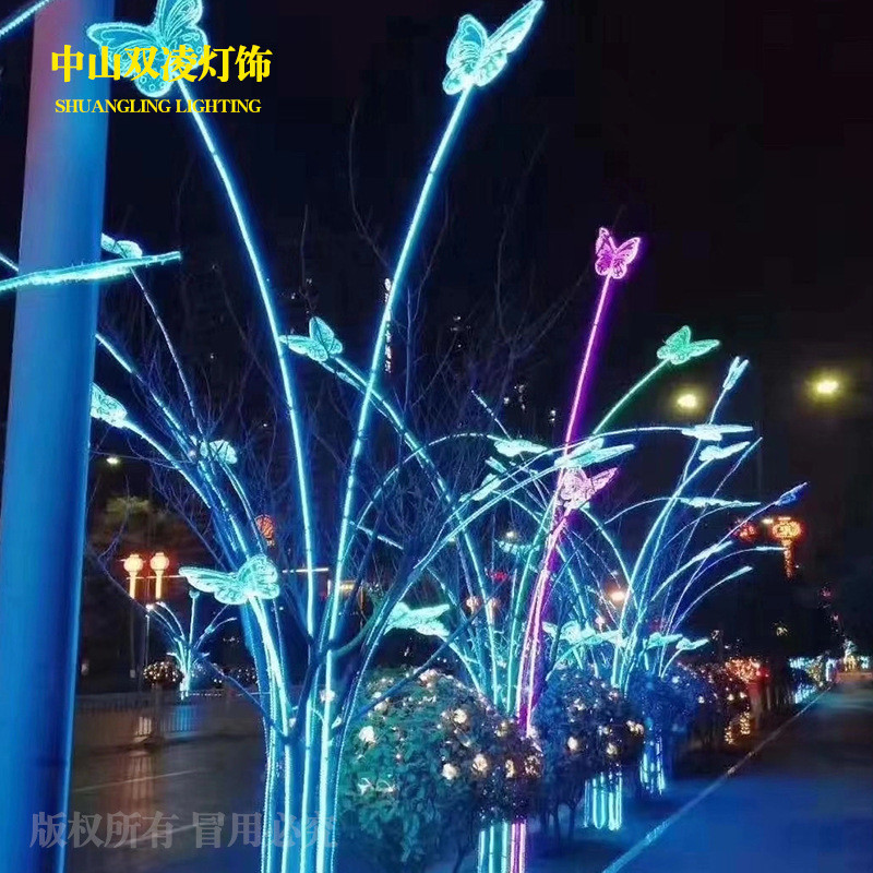 led户外防水蝴蝶造型灯景观广景观庭院灯饰