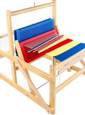 热销织布机儿童幼儿园区角成制作木制家用老式女孩手工编织人学