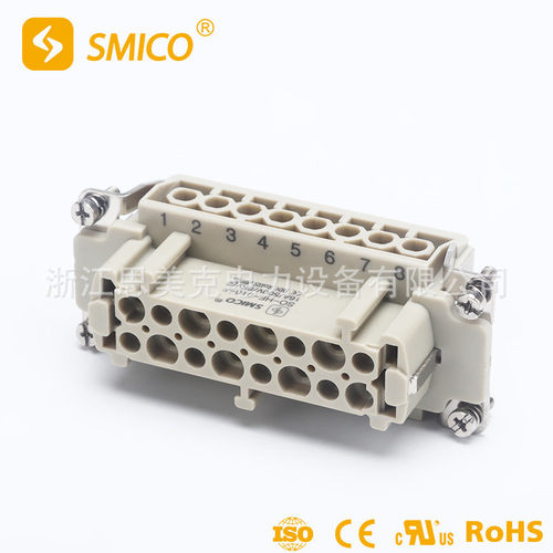 大量生产 SO-HE-016-F 重载连接器 公母插芯工业 连接器插芯