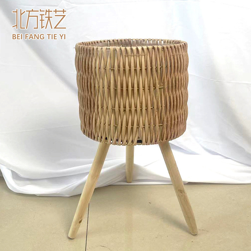 竹编花架木质花架子客厅落地绿植花架花盆阳台落地客厅实木花架