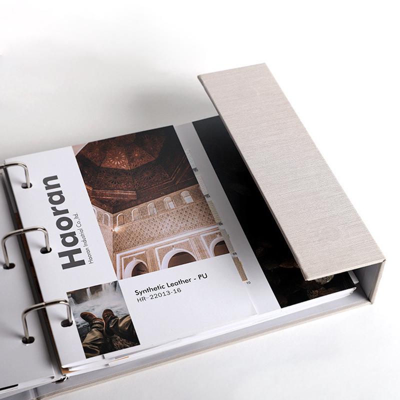 传美内页异形裁切样板色卡内装鞋革皮革pu材料广告纸面料色卡纸