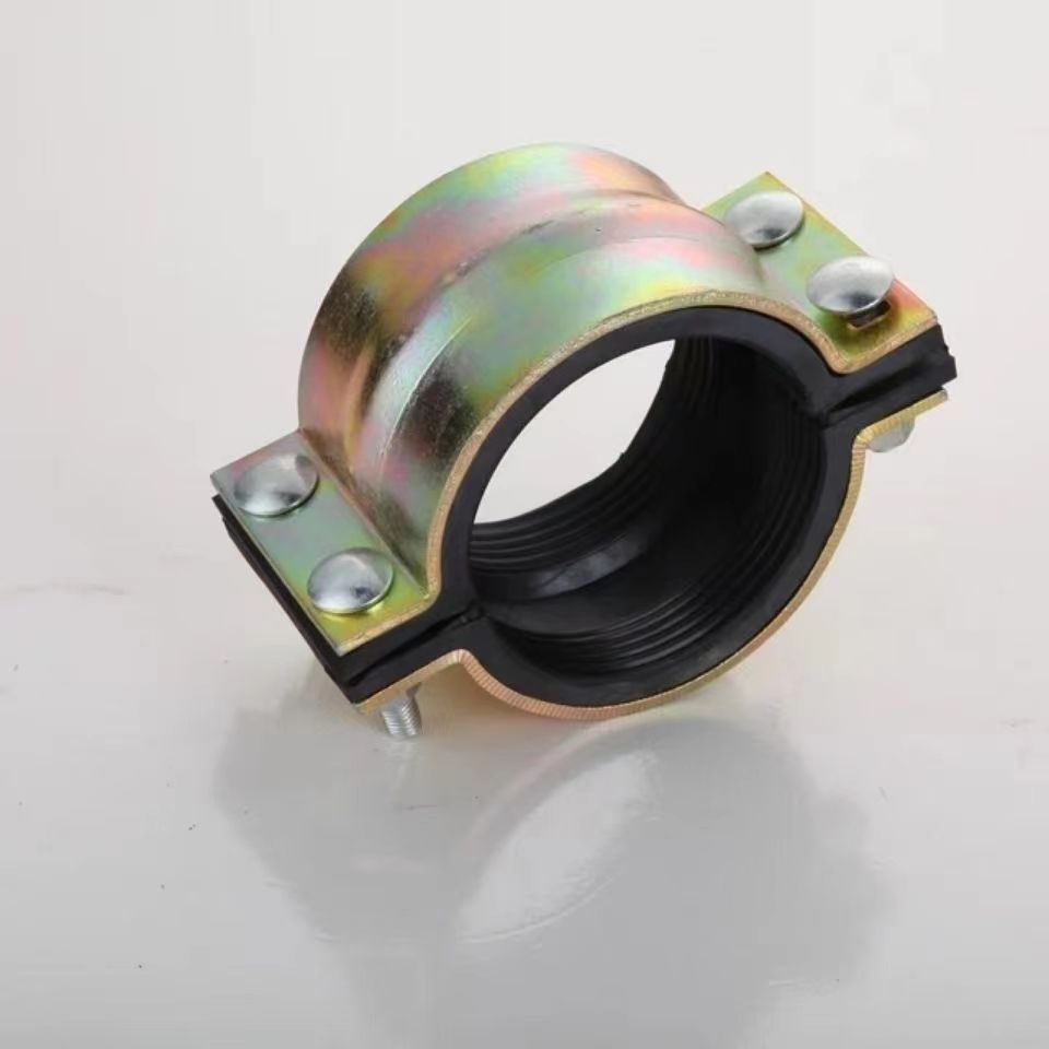 快速堵漏接头钢板哈夫节90mm超短抢修器PE PPR镀锌管抱箍夹板