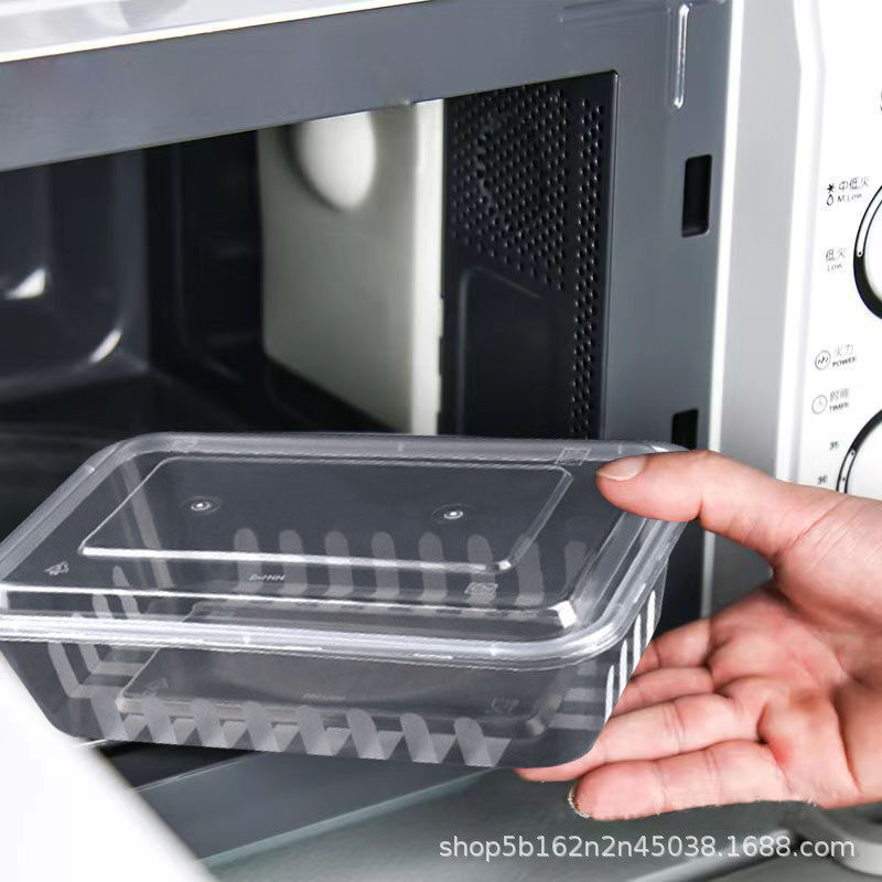 热销长方形一次性饭盒烧腊餐盒快餐便当打包盒加厚透明外卖美式