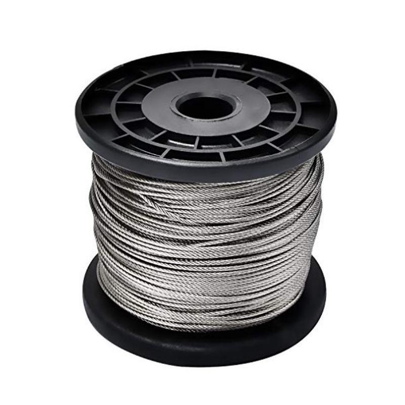 热销304钢索钢丝1/162mm100m328ft7*7