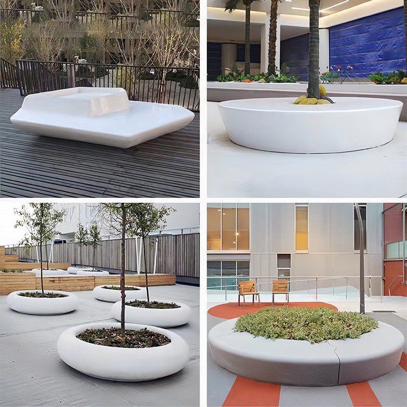 玻璃钢防腐木纹树池花盆组合坐凳户外商场公共休息区等候休闲座椅,商业/办公家具,排椅系列,淘宝优惠券,粉丝福利购,淘宝优惠卷