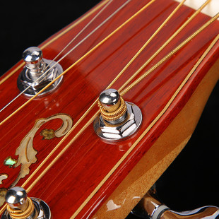 热销民谣吉他全单吉他入门41寸云杉木沙比利桃花芯初学吉他批发练