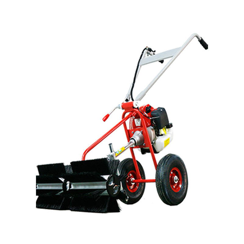 热销小型手推式梳梳机汽油侧挂式人造草坪草草机现货