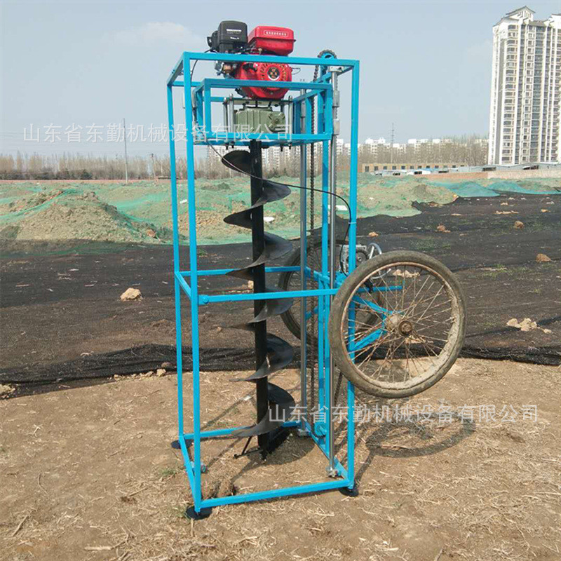 热销大直径四脚地钻电线杆挖坑机三脚架架挖坑机操作简单效率高