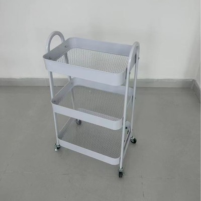 可移动小推车置物架家用厨房置物架落地式碳钢收纳架多层手推车