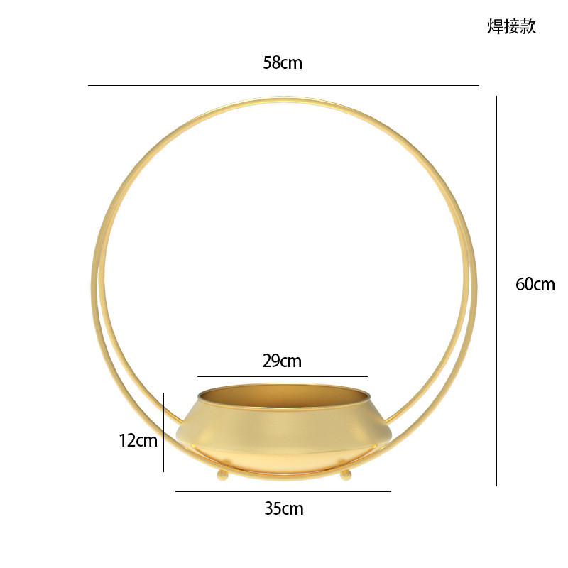 新中式蝴蝶兰花盆花架年宵花盆简约轻奢仿真植物花盆栽摆件大号