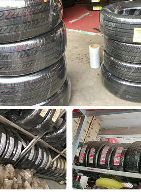 ll10cm25cm打包膜轮胎包装膜保护膜工业用透明拉伸膜pe缠绕膜薄