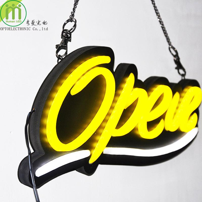 厂家直销/批发/led广告牌open霓虹灯发光字霓虹营业招牌