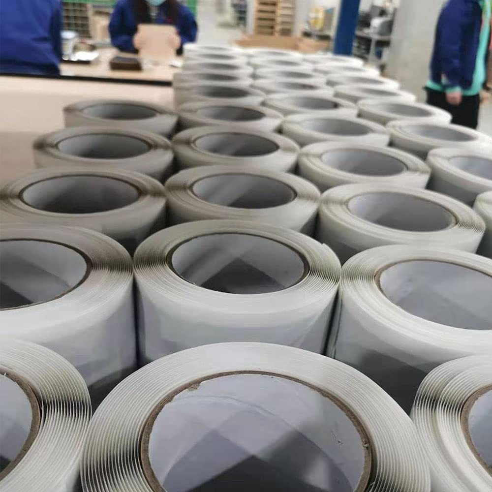 0.8mm厚丁基自粘防水胶带丁基密封自沾胶带8cmx5m拼接缝装修