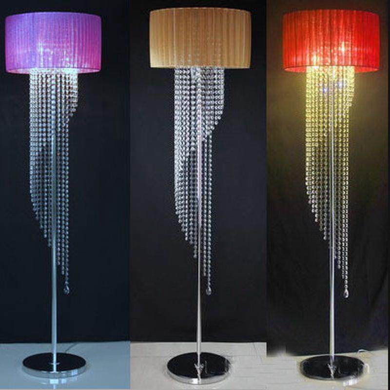 水晶欧式落地灯卧室简约现代客厅落地台灯立式灯饰创意美式灯