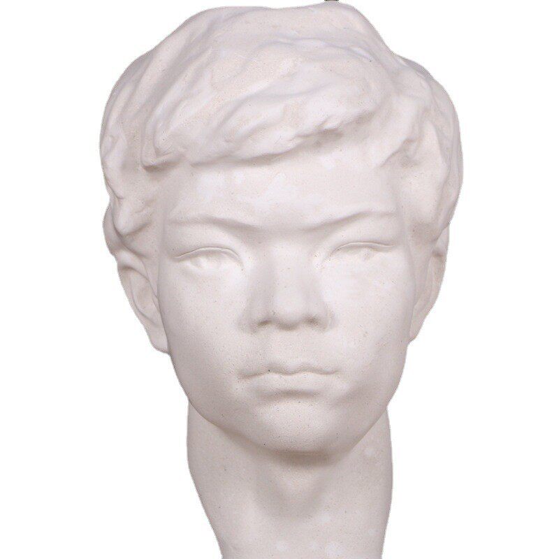 美术石膏人物头像尖嘴少年素描石膏像中国青年少年静物美术用品